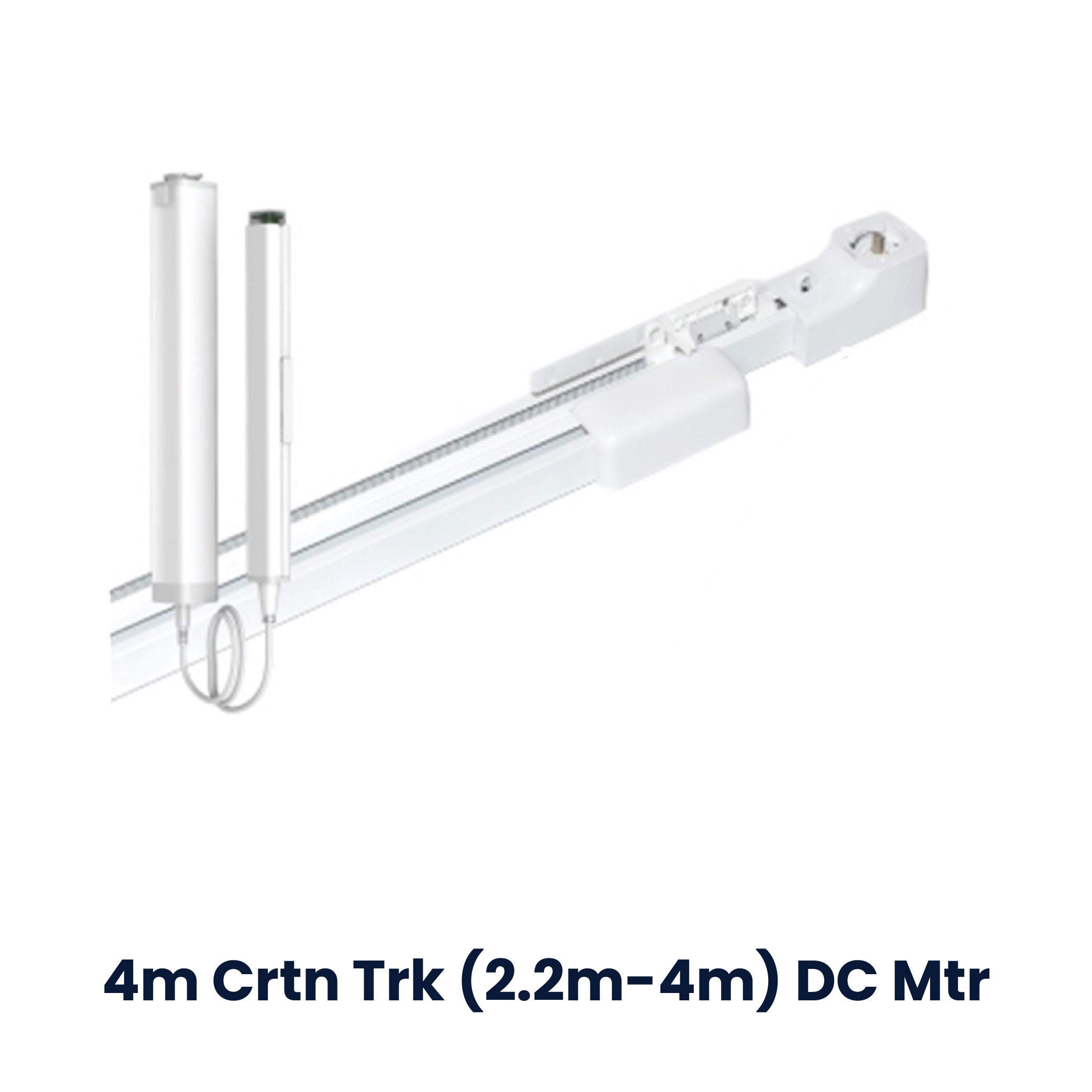 Alpha Motorised Extendable Curtain Track:4m (2.2m-4m) Alpha DC Motor